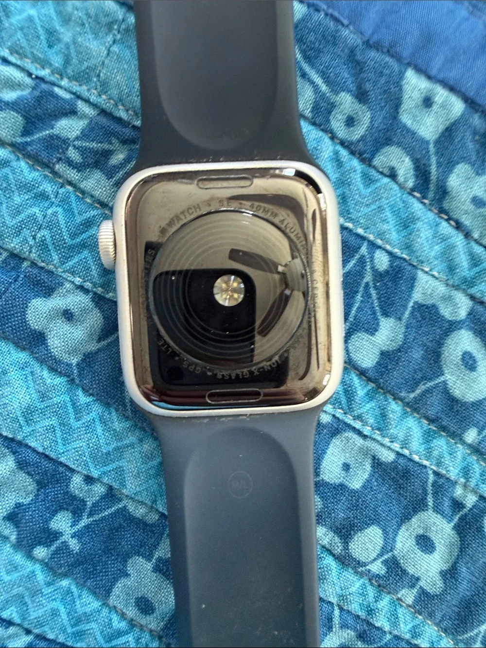 Apple Smartwatch with Dark Blue Sport Band